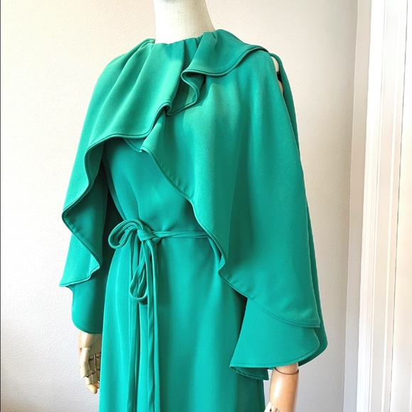 VALENTINO Belted Silk Dress It 38 - Picture 6 of 12